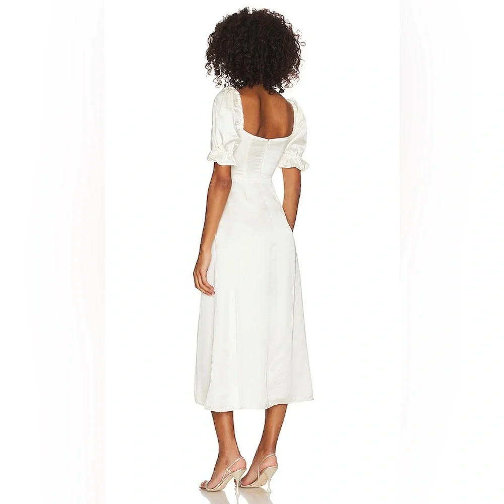 NWOT We Wore What Satin Look Midi Dress - Picture 4 of 13